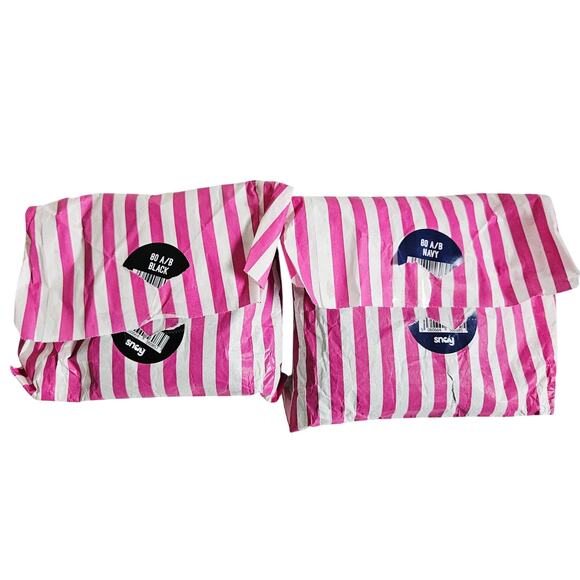 Snag Legging Tights Bundle Children's Size A/B Black And Navy Set Of 2 New - Picture 1 of 4